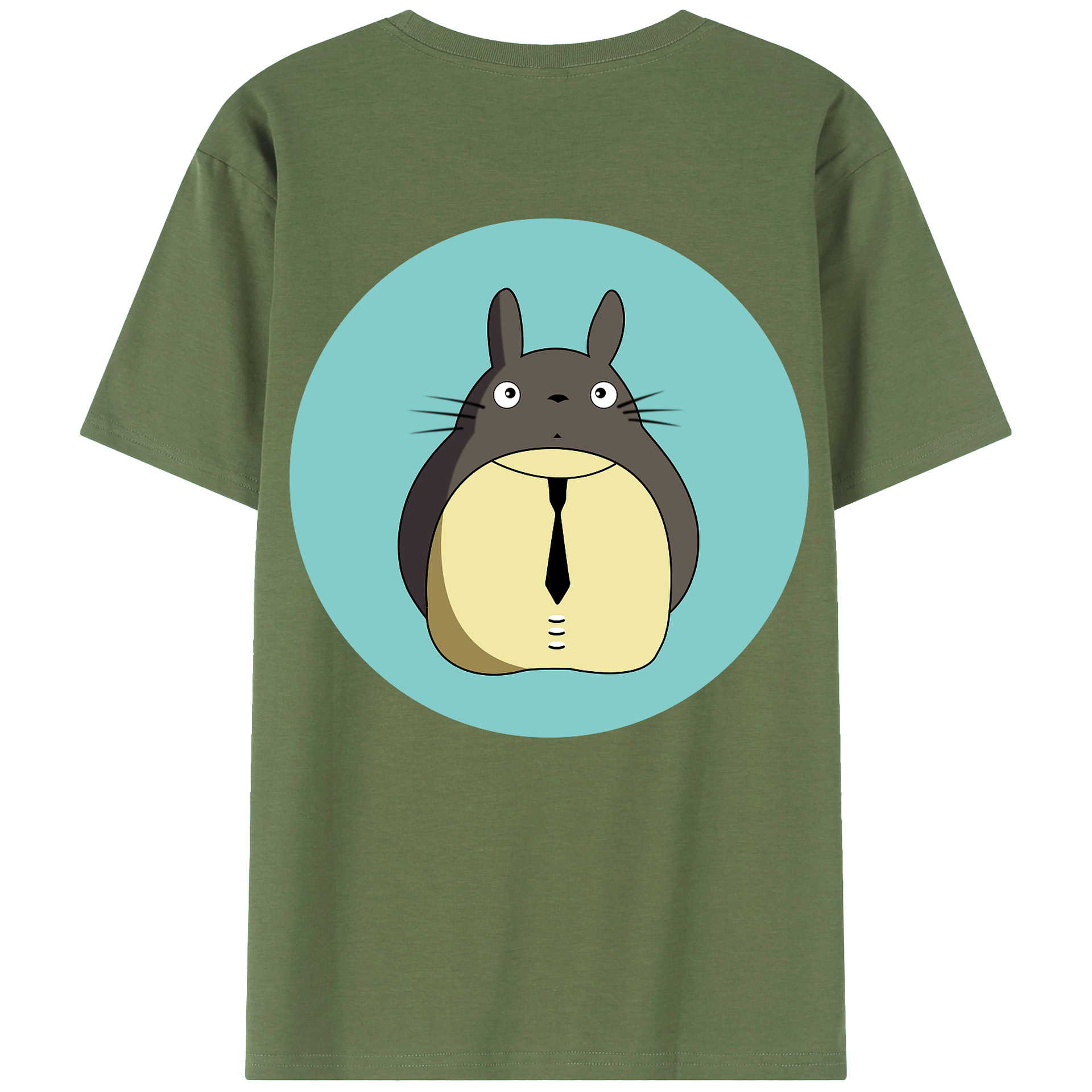 （画像用） となりのトトロ 草壁メイ 草壁サツキ My Neighbor Totoro Satsuki Kusakabe Mei Kusakabe 綿100％ メンズ半袖Tシャツ（バックプリント） 通気性